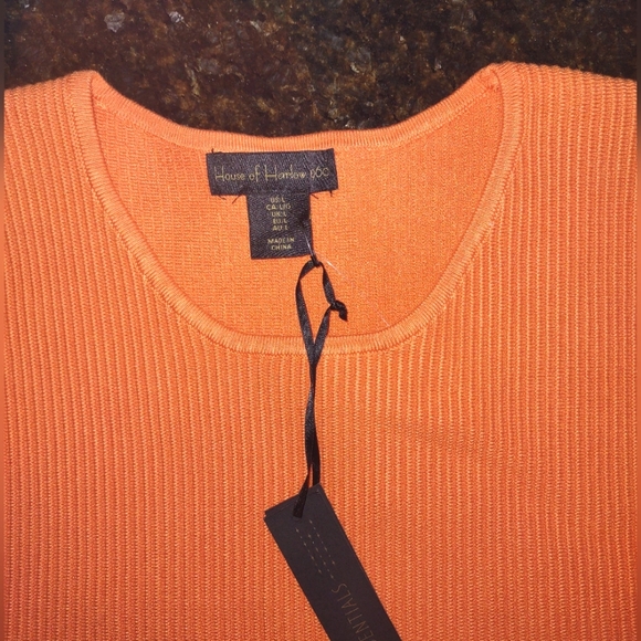 House of Harlow 1960 Crewneck Ribbed Knit Crop Top - Picture 9 of 11
